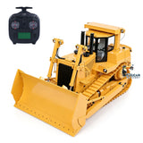 JDM D10T DXR2 1/14 Metal RC Hydraulic Bulldozer Remote Control Tracked Heavy Equipment Construction Vehicle Scale Model Hobbyists
