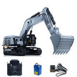 In Stock 1/12 RC Metal Hydraulic Excavator 395F Remote Control Digger Heavy Engineering Vehicle RTR Model 3.0L Dual Pump Paladin Light Sound System for Adults