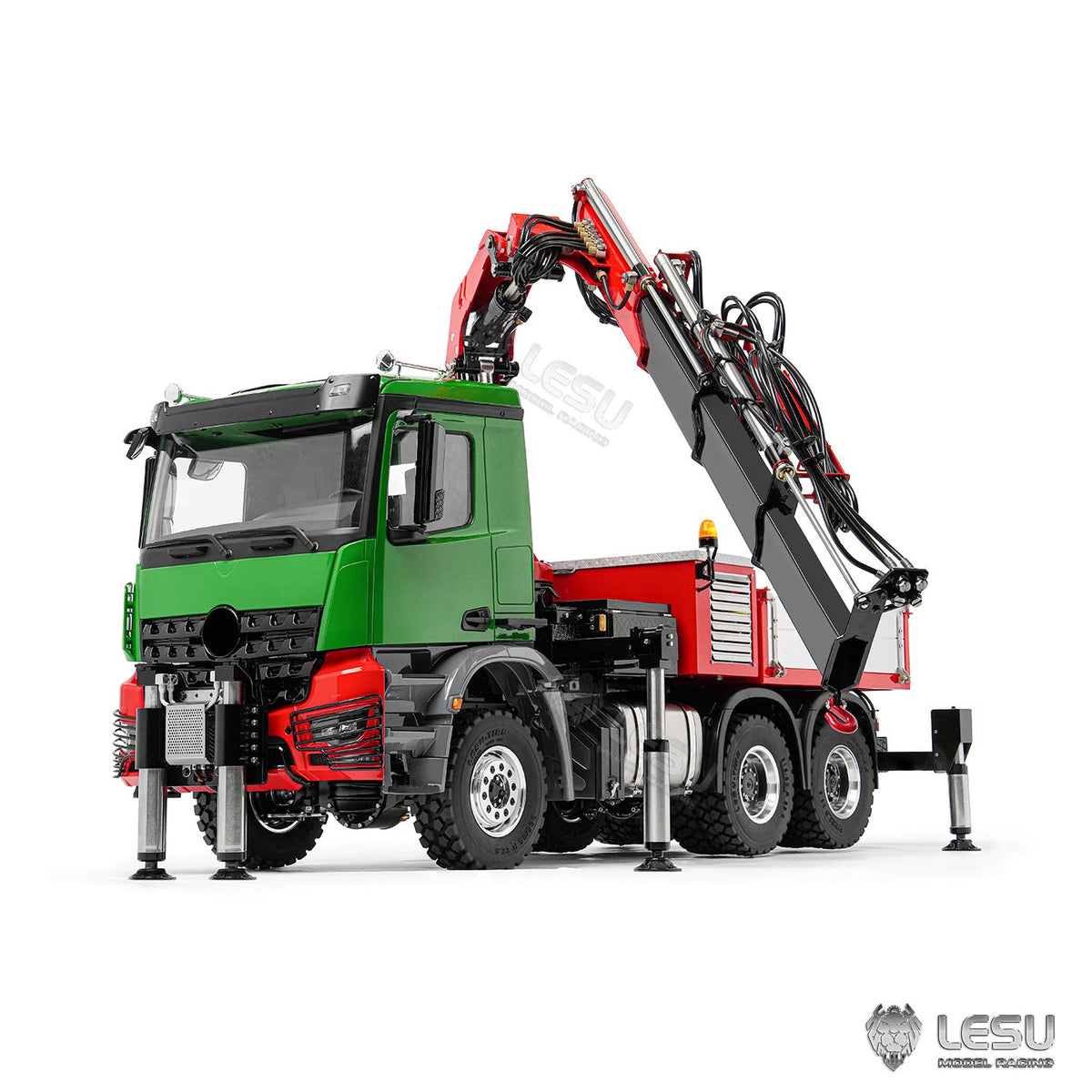 TOUCAN RC HOBBY Big Discount! LESU 3363 1/14 8X8/6X6 Metal RC Hydraulic Crane Dumper Truck Axles Differential Locks 7CH Valve 6 Outriggers 3-speed Gearbox Light Sound for Adult