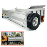 MD Metal U-shaped Dump Bucket for 1/14 6x6 4x4 RC Hydraulic Dumper Truck Tipper Vehicle DIY Models for Professional Enthusiast