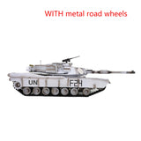 Henglong 1/16 7.0 RC Tank  M1A2 Abrams 3918 Barrel Recoil BB IR 320degree Turret Steel Gearbox Metal Wheels Battery Smoke Radio