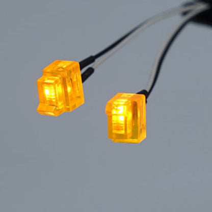 Fußpedal-Licht, Kunststoff, 3 V, LED-Blinkerlampe für DIY TAMIYA 1:14 Fernbedienungs-Sattelzugmaschine R620 R470 Modellauto-Zubehör-Upgrade