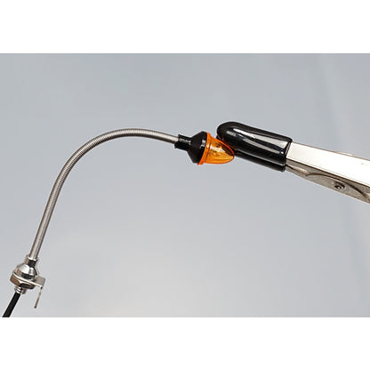 1 Paar LED-Kunststoff-Markierungsleuchte, Seitenwarnleuchte, 2,2 V – 3 V, für DIY Tamiya 1/14 RC Traktor-LKW-Modell, Bulldozer, Kipper, Autoteile