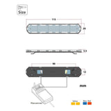 Warnleuchte LED 5V-6V Kunststoff-Dachlampe für 1/14 DIY TAMIYA Fernbedienung Traktor LKW RC Hydraulik Dumper Modell LKW Auto