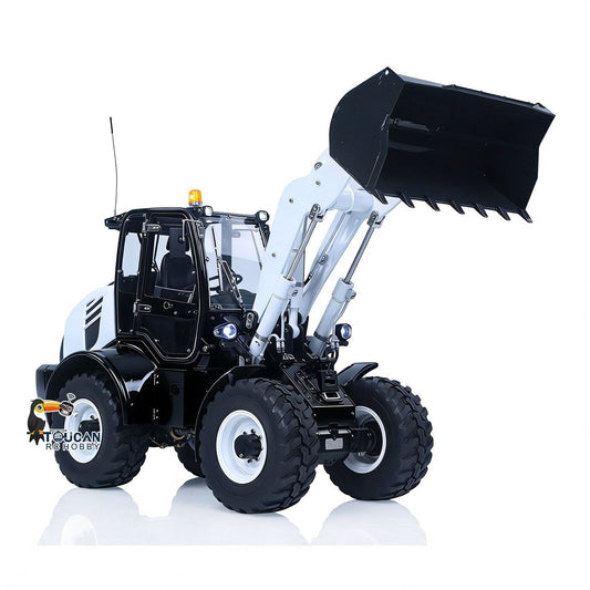In Stock TOUCAN RC HOBBY LESU Aoue WA100M-8 1/14 Metal 4x4 Hydraulic RC Loader A0021 Model with Brushless Motor Quick Release Coupler Sound Light System