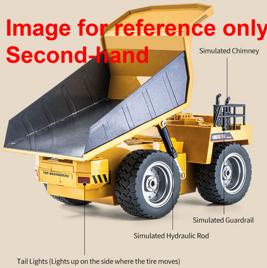 Fast Free Shipping Second-hand Products CA Stock HUINA 1/18 1533 1:18 RC Dump Truck Remote Control Tipper Car 2.4G Vehicles Toys