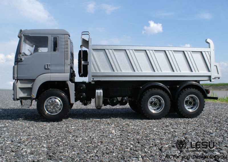 TOUCAN RC HOBBY LESU TGS Cabin 1/14 Metal 8x8/6x6 RC Hydraulic Dumper Truck Tipper Vehicle 2 Speed High Torque Gearbox 540 Brushed Motor for RC Model Enthusiasts