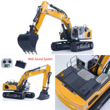 XDRC 1/14 945 Metal RC Hydraulic Excavator Remote Control Digger Assembled Painted Hobby Model Sound Light System