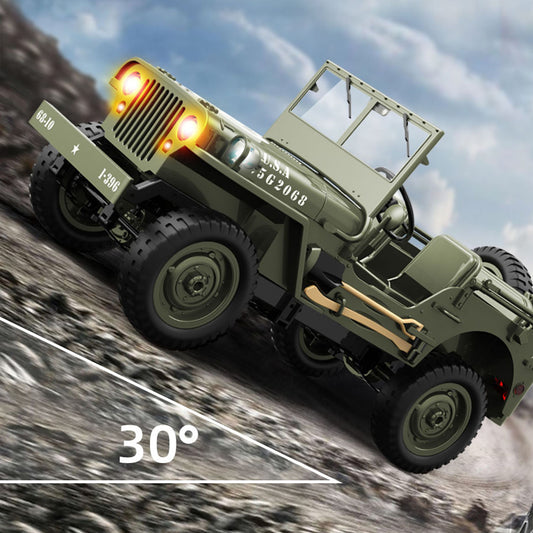 TOUCAN RC HOBBY 1/10 RC Off Road Vehicle C8815 4WD Remote Control Rock Crawler Car Military Truck Model Climbing Car RTR Battery LED Lights