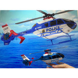 1/36 C123 RC Simulation Helicopter Model EC135 Single Paddle Aileron Free Airplane Dual Brushless Direct Drive 3D Aircraft Toy