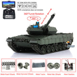 1/16 Scale TK7.0 Customized Ver Henglong Leopard2A6 RC RTR Tank 3889 Metal Tracks FPV Recoil Barrel 360 Turret Smoke Sound