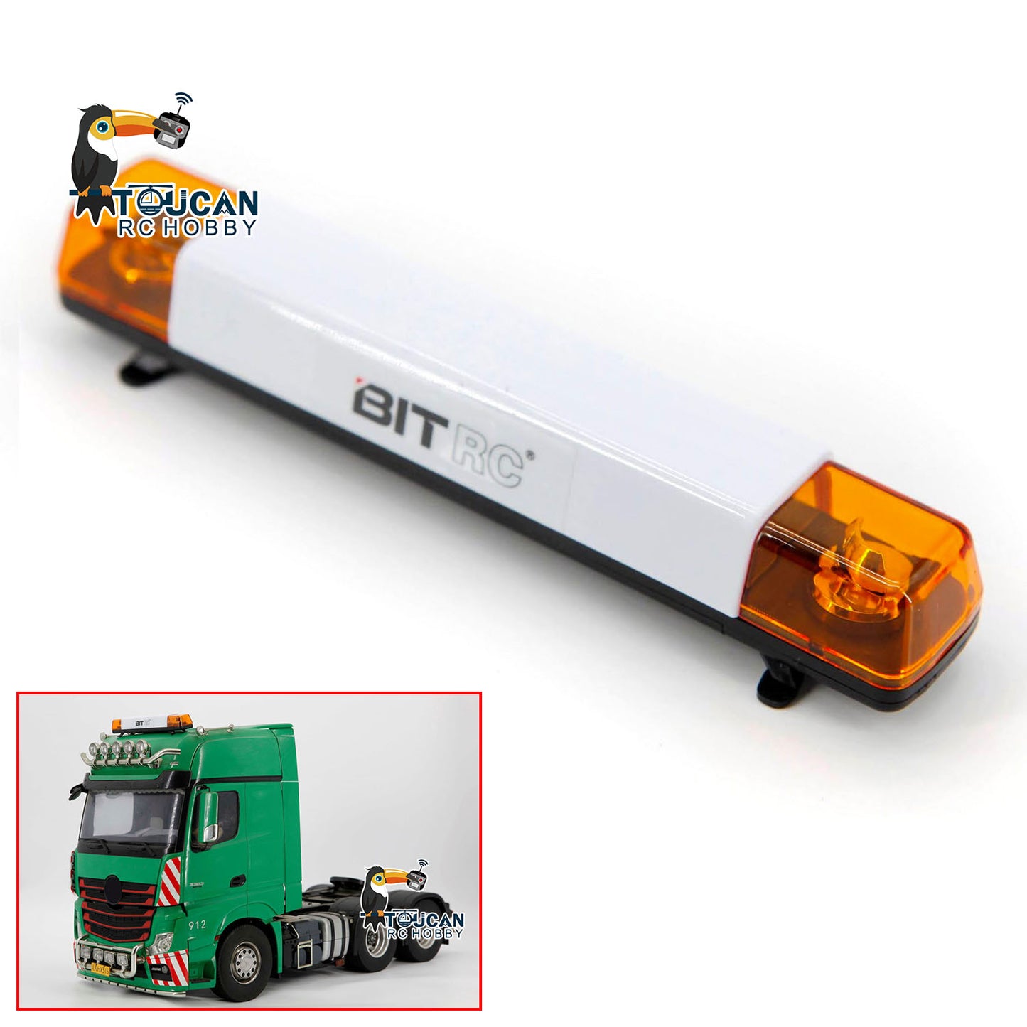 Cabin Rotating Lights LED Warning Lamp for 1/14 LESU RC Tractor Truck Remote Control Vehicles Loaders Construction Cars Model