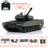 2.4Ghz Henglong 1/16 Scale TK7.0 Customized Ver Leopard2A6 RC RTR Tank 3889 W/ Metal Road Wheels Barrel Recoil 360 Turret