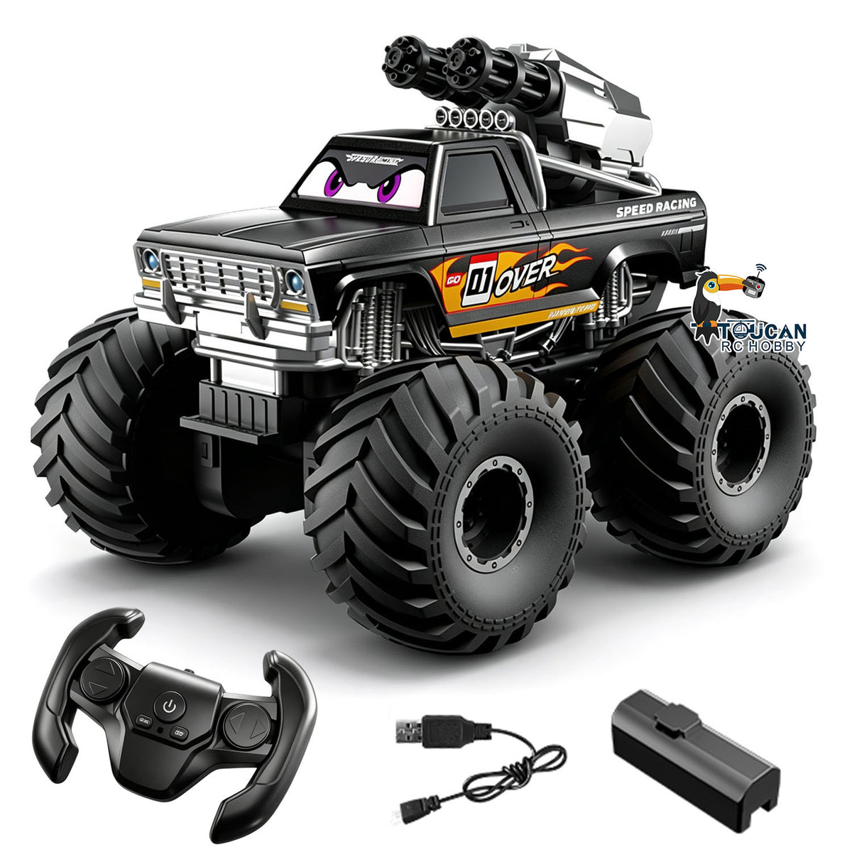 TOUCAN RC HOBBY 4WD JJRC 1/20 Plastic RC Off Road Car Q245PRO Remote Control Waterproof Stunt Vehicle All Terrain Amphibious Vehicle RTR