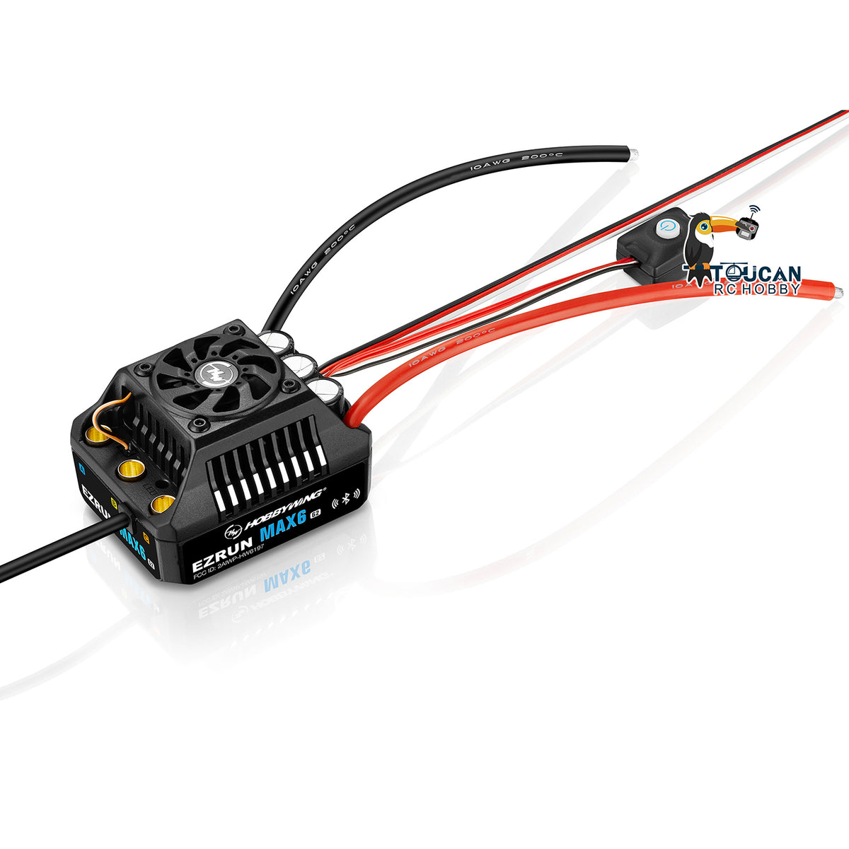 Hobbywing Wasserdichter bürstenloser Regler EZRUN MAX6 200A G2 für 1/6 1/7 RC Crawler Fahrzeug Fernbedienung Kletterauto DIY Teile Modell