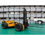 Super Frog Metal 1/14 Remote Control Hydraulic Truck Mounted Forklift BM214 5 Way Valves Light System Sound Frsky X14 Radio