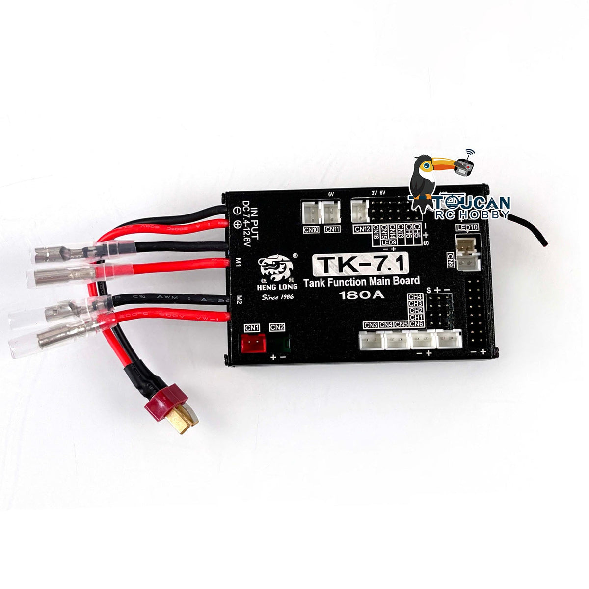 Henglong 1/16 Scale RC Tank Model Radio Control System 2.4Ghz 7.1 Generation Transmitter Main Board Leopard 2A6 M1A2 Sound