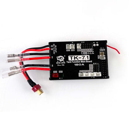 1/16 Scale RC Henglong Tank Model 2.4Ghz 7.1 Generation Transmitter Multi-Function Main Board T90 Tiger I Sound Bind Wire DIY