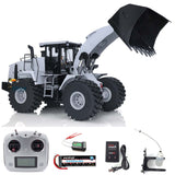 3. 1/14 RC Articulated Loader XDRC 470 Quick-Change Bucket and Fork Rear Three-Quarter  
