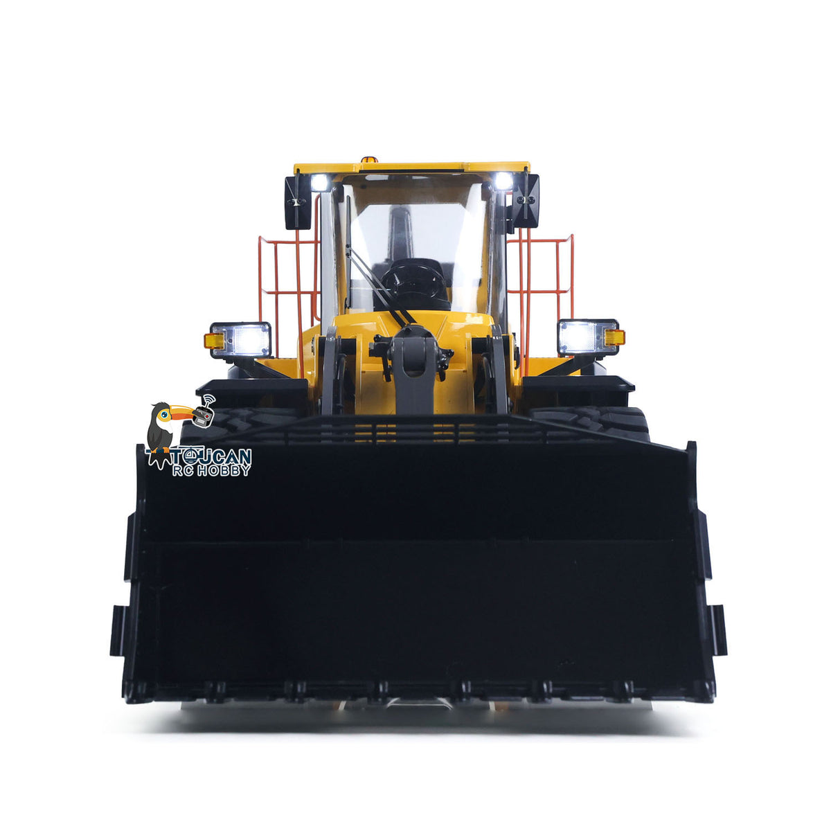 MTM E260L Metal 1/14 Loader Hydraulic Wheel Loader with Brushless Pump 3.5MPa and Quick Coupler for Bucket and Fork Swap, Excludes Battery