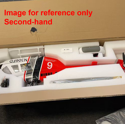 Fast Free Shipping Second Hand UK Stock 2.4G RC Scale FlyWing BELL 206 Helicopter 4 Blade Rotor Remote Control Aircraft GPS Brushless Motor Battery RTF Smart Drone Gift