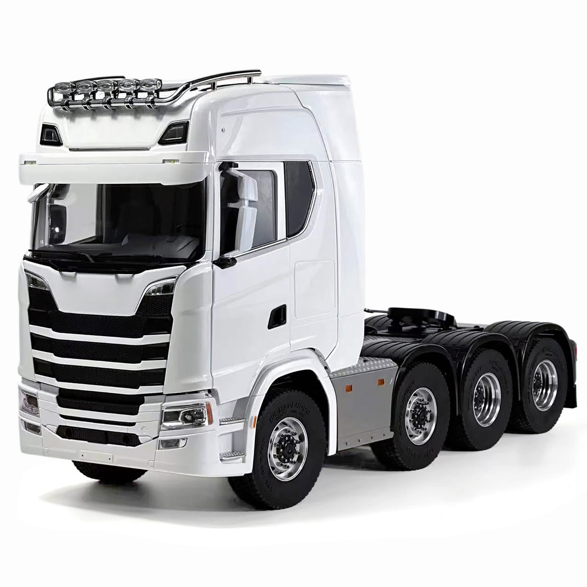 1/14 8x8 Remote Control Tractor Truck 2Speed Transmission RC Lorry Engineering Vehicle Metal Chassis Light Sound System