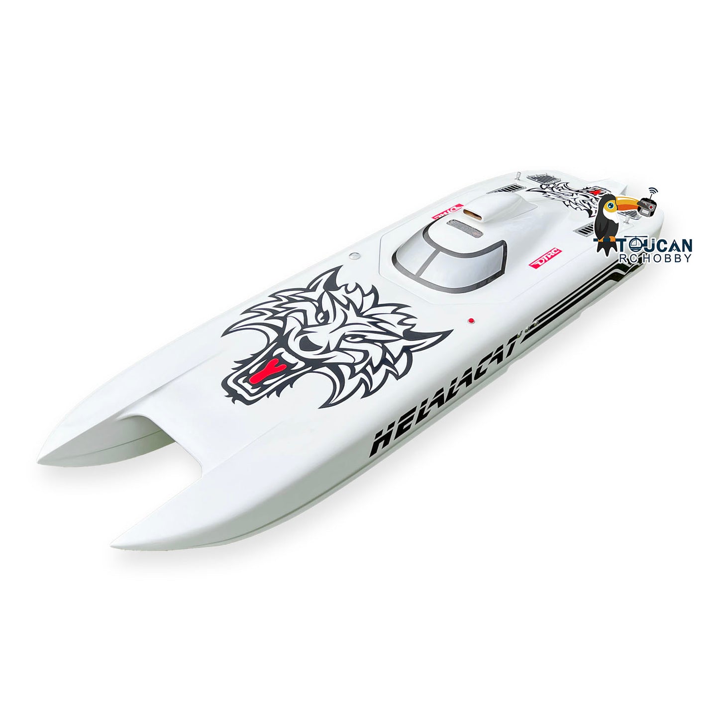 TOUCAN RC HOBBY G30E 30CC DIY Model Prepainted Gasoline Race KIT RC Boat Hull Only for Advanced Player without Engine Battery Radio Shaft
