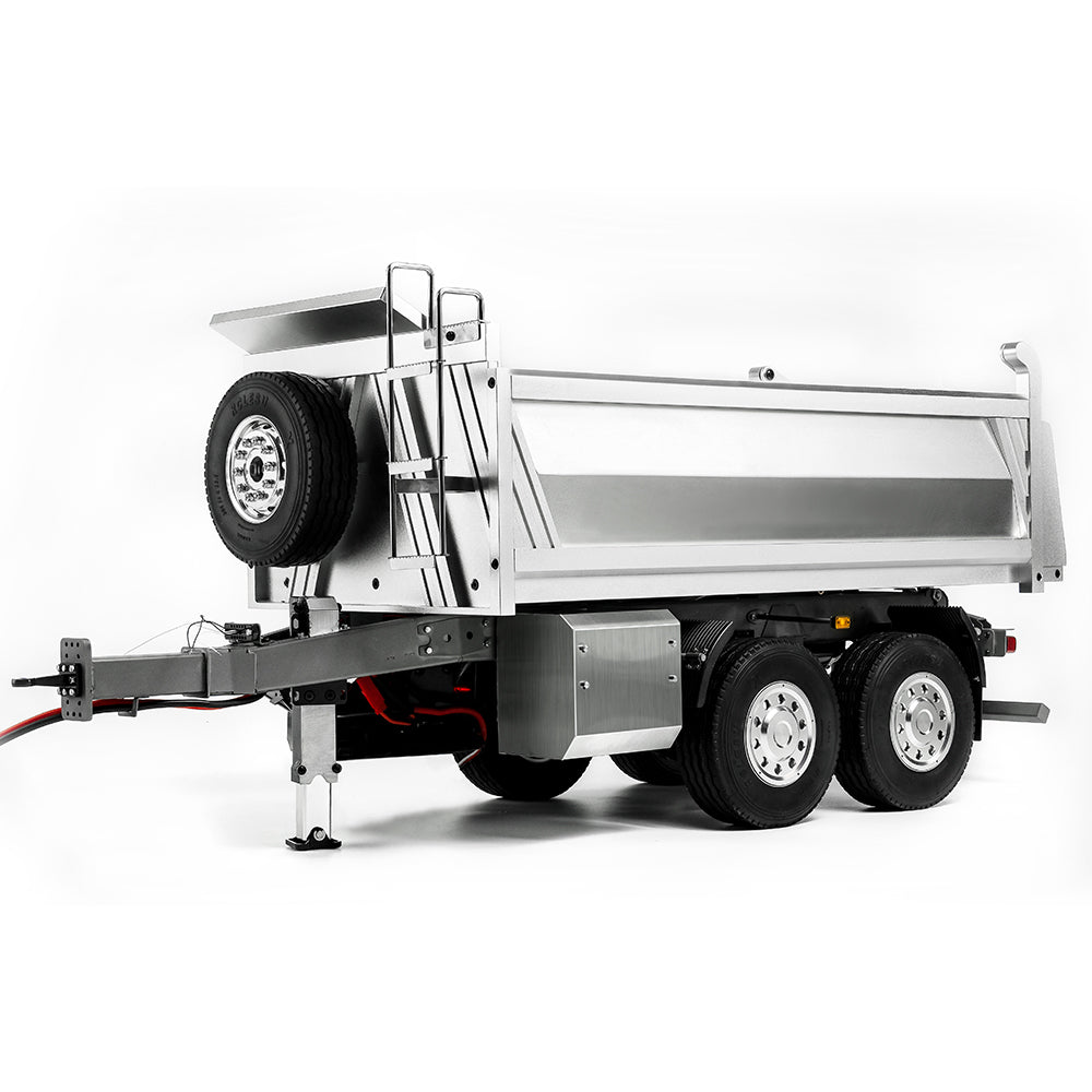 TOUCAN RC HOBBY LESU 2-Axle Metal 1/14 RC Hydraulic Full Trailer Remote Control Self-dumping Truck Model DIY Car Optional Versions KIT
