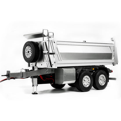 TOUCAN RC HOBBY LESU 2-Axle Metal 1/14 RC Hydraulic Full Trailer Remote Control Self-dumping Truck Model DIY Car Optional Versions KIT