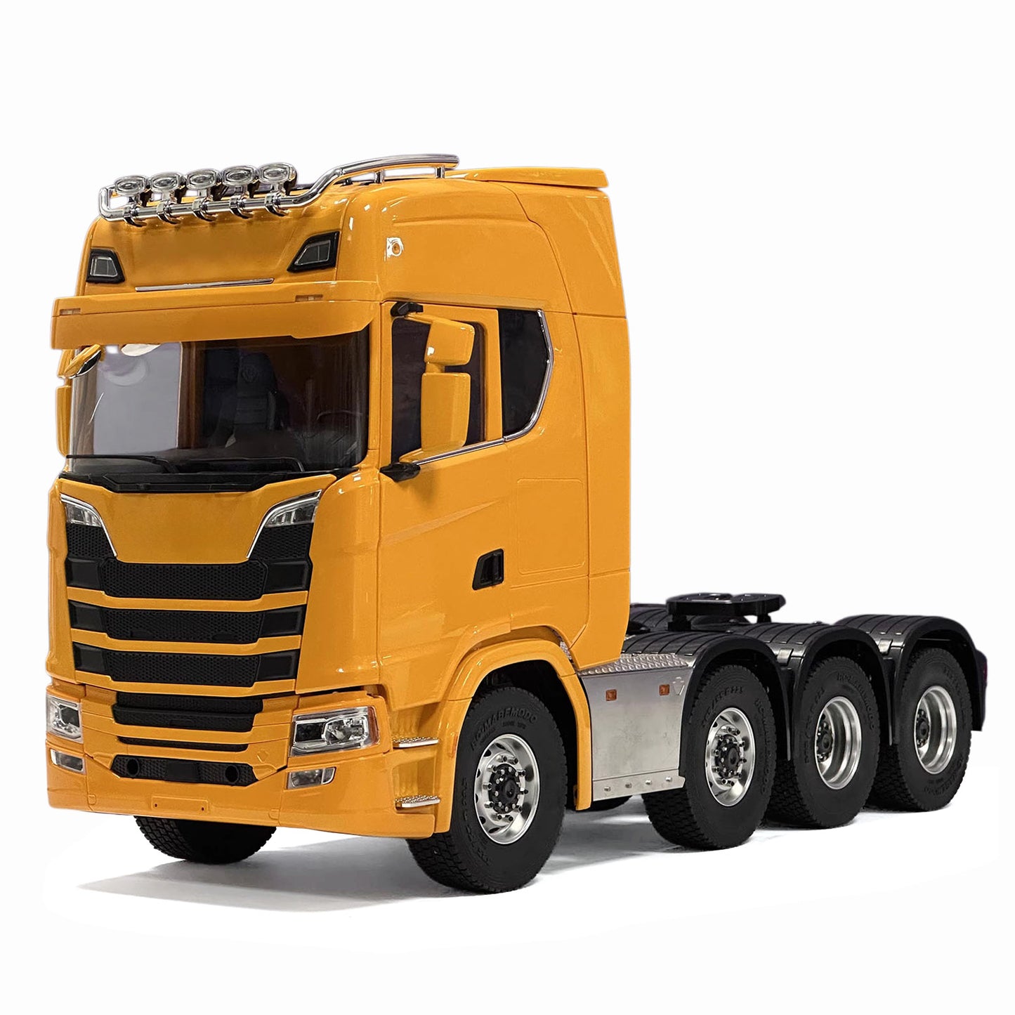 1/14 8x8 Remote Control Tractor Truck 2Speed Transmission RC Lorry Engineering Vehicle Metal Chassis Light Sound System