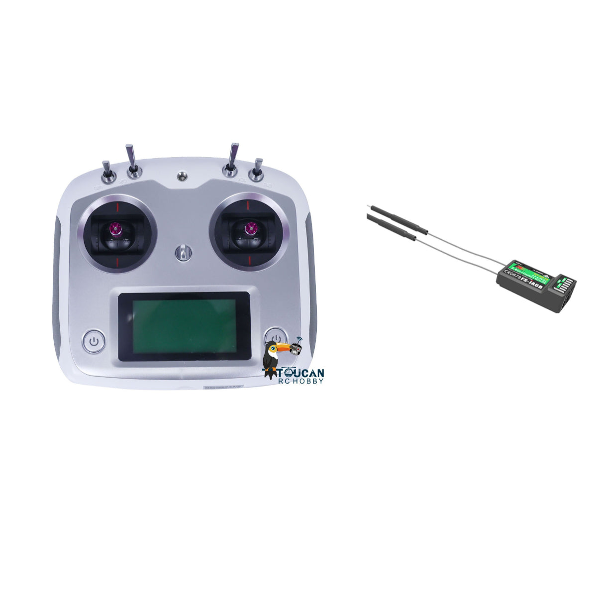 TOUCAN RC HOBBY i6S 10CH Remote Control 2.4GHz Transmitter iA6B iA10B Receiver Radio Ssytem RC Glider Model Full Touchscreen Interface