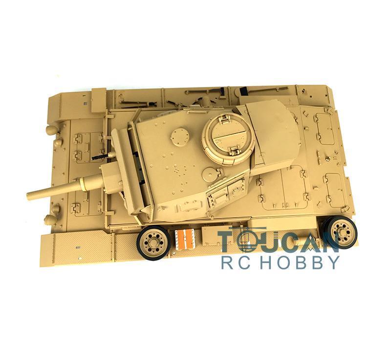 Henglong 1/16 Scale Upper Hull W/ 360 Turret for German RC Panzer III H Remote Control Tank 3849 Armored Vehicle DIY Parts