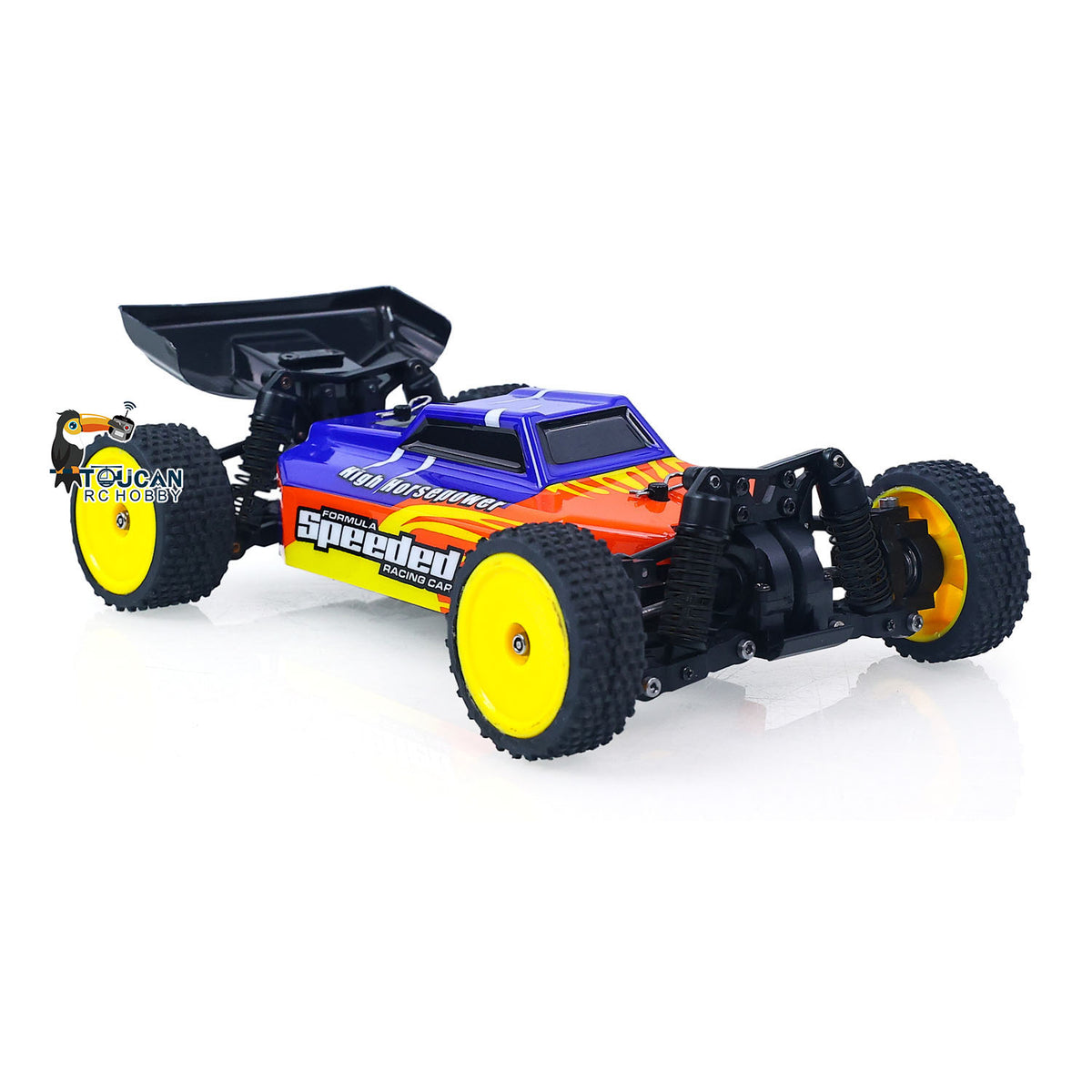 TOUCAN RC HOBBY 1/24 Electric Remote Control Off Road Car 2401A 30KM/H High Speed RC Vehicle Model CVD Drive Shafts Metal Chassis Battery RTR