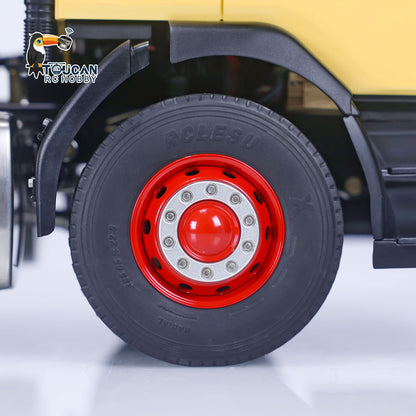 TOUCAN, lackiert, zusammengebaut, 6x6 RC-Sattelzugmaschine, 3-achsiges ferngesteuertes Auto, 1/14, Allradmodell, Licht- und Soundsystem