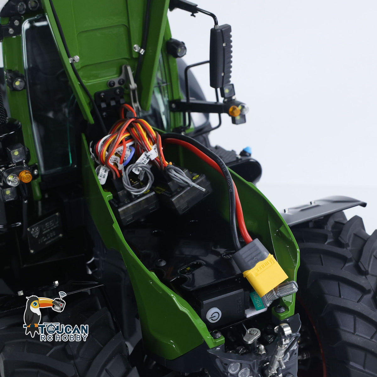 TOUCAN RC HOBBY LESU AOUE 1050 Metal 4x4 1/14 RC Tractor Truck Hydraulic Agricultural Vehicles K500 Seedbed Pre-sowing Soil Preparation Machine Frsky XE Lite