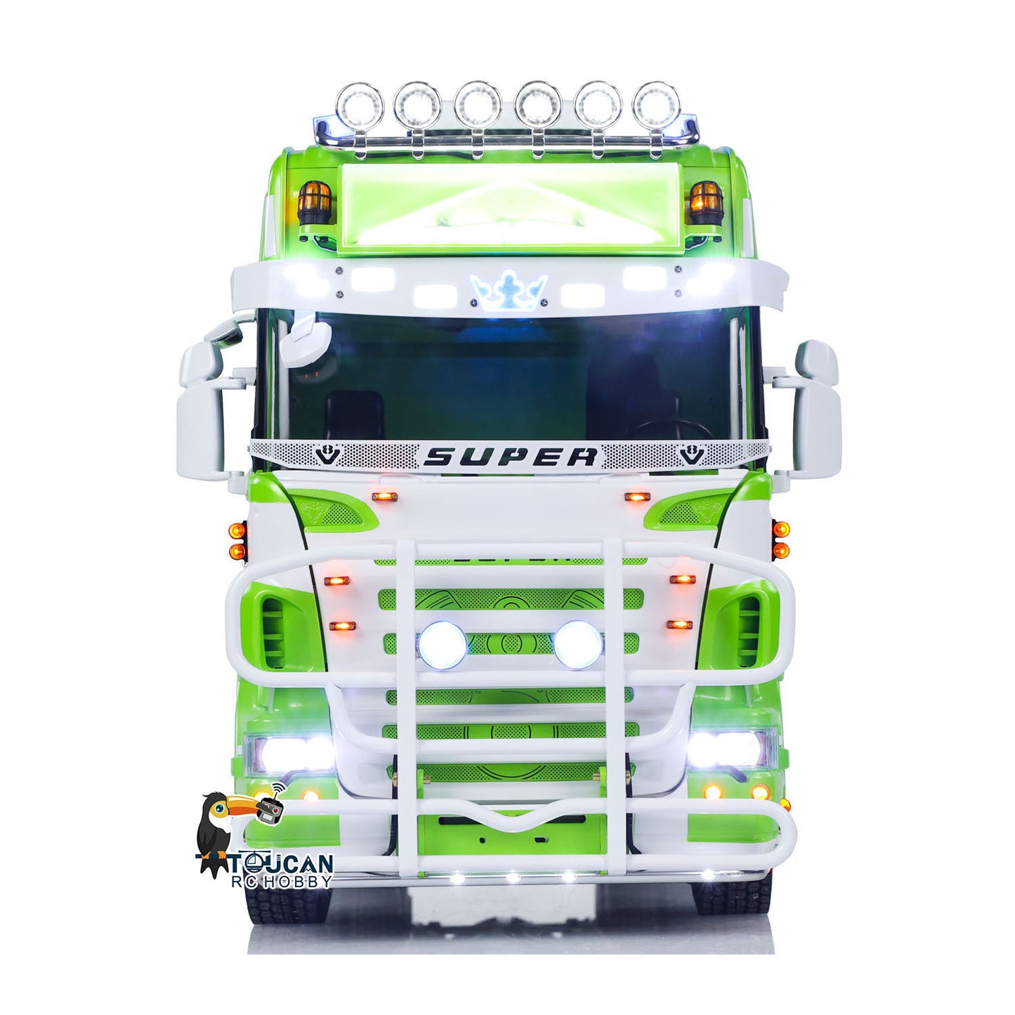 6x6 Metallchassis 1/14 RC Sattelzugmaschine R620 RTR Modell Luftfederung ST8 Radio Licht Sound System 3-Gang-Getriebe