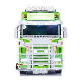 6x6 Metal Chassis 1/14 RC Tractor Truck R620 RTR Model Air Suspension ST8 Radio Light Sound System 3Speed Gearbox