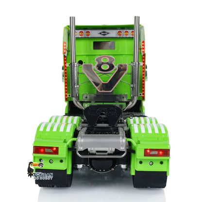 6x6 Metallchassis 1/14 RC Sattelzugmaschine R620 RTR Modell Luftfederung ST8 Radio Licht Sound System 3-Gang-Getriebe