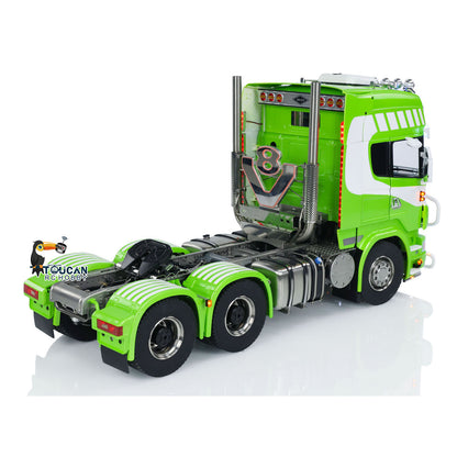 6x6 Metallchassis 1/14 RC Sattelzugmaschine R620 RTR Modell Luftfederung ST8 Radio Licht Sound System 3-Gang-Getriebe