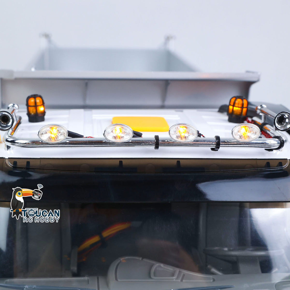 TOUCAN RC HOBBY JDM 1/14 Metal RC Hydraulic Dumper 8x8 Dump Truck Remote Control Tipper 2Speed Gearbox Differential Axle JDM-65D