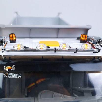 TOUCAN RC HOBBY JDM 1/14 Metal RC Hydraulic Dumper 8x8 Dump Truck Remote Control Tipper 2Speed Gearbox Differential Axle JDM-65D