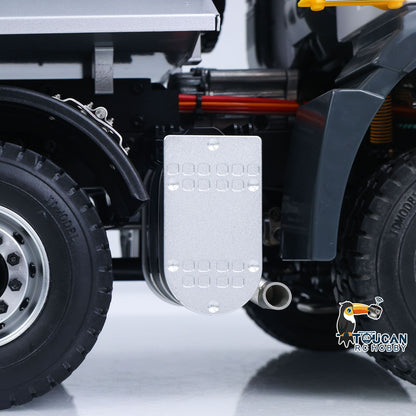 TOUCAN RC HOBBY JDM 1/14 Metal RC Hydraulic Dumper 8x8 Dump Truck Remote Control Tipper 2Speed Gearbox Differential Axle JDM-65D
