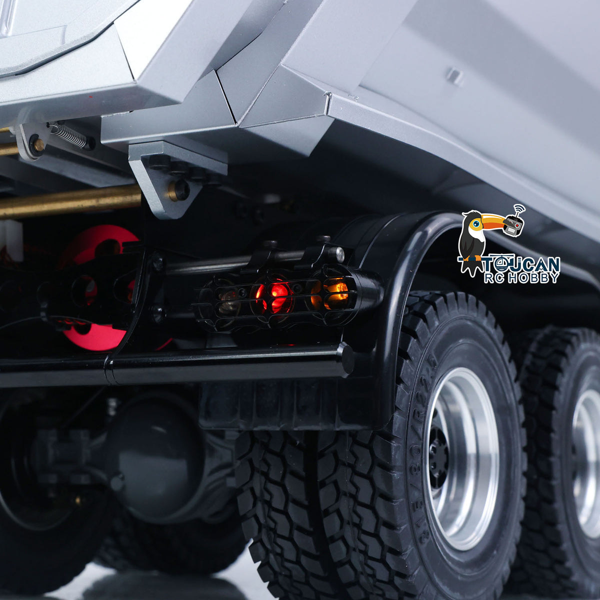 TOUCAN RC HOBBY JDM 1/14 Metal RC Hydraulic Dumper 8x8 Dump Truck Remote Control Tipper 2Speed Gearbox Differential Axle JDM-65D