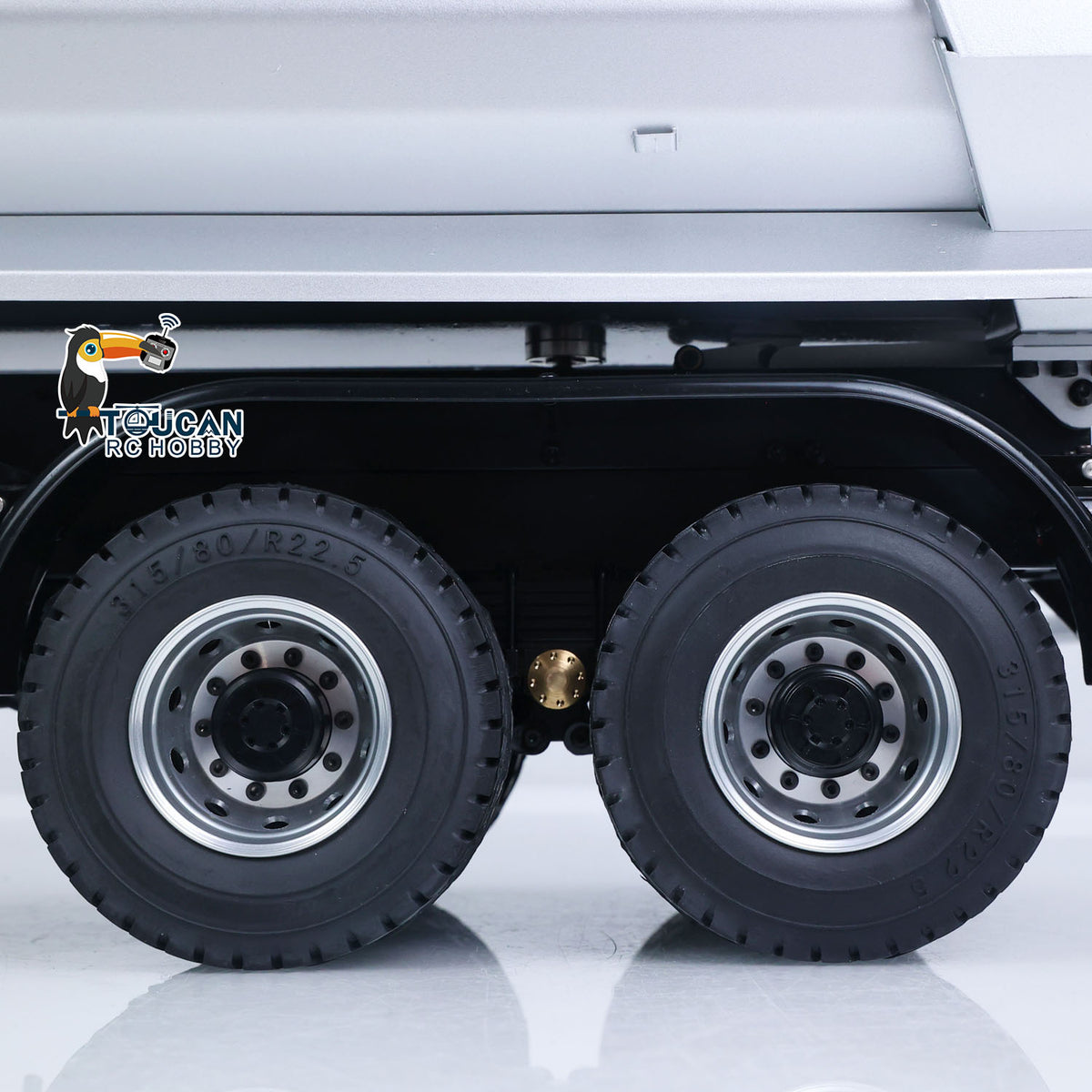 TOUCAN RC HOBBY JDM 1/14 Metal RC Hydraulic Dumper 8x8 Dump Truck Remote Control Tipper 2Speed Gearbox Differential Axle JDM-65D