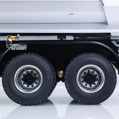 TOUCAN RC HOBBY JDM 1/14 Metal RC Hydraulic Dumper 8x8 Dump Truck Remote Control Tipper 2Speed Gearbox Differential Axle JDM-65D