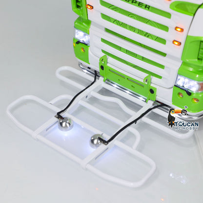 6x6 Metallchassis 1/14 RC Sattelzugmaschine R620 RTR Modell Luftfederung ST8 Radio Licht Sound System 3-Gang-Getriebe