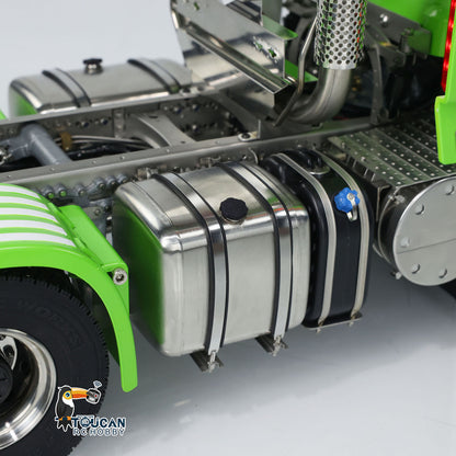 6x6 Metallchassis 1/14 RC Sattelzugmaschine R620 RTR Modell Luftfederung ST8 Radio Licht Sound System 3-Gang-Getriebe