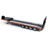 1:14 4-axle Metal Trailer for RC Tractor Car Trucks Electric Tailgate Legs Painted Assembled DIY Model Battery