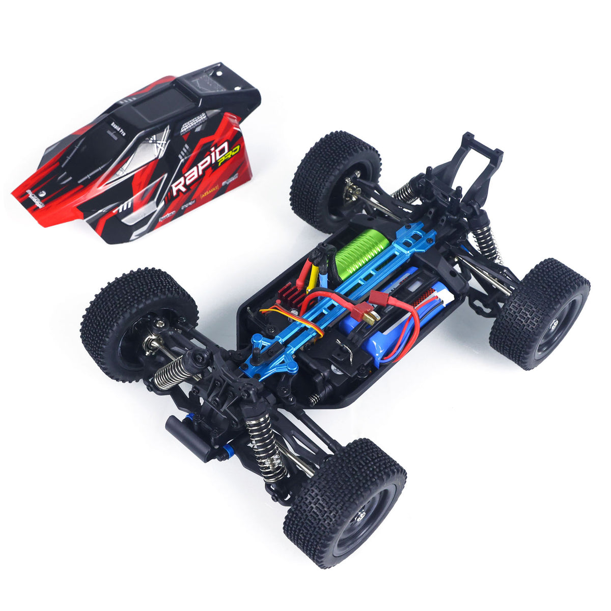 1/16 SCY 16201Pro 4X4 Funkgesteuertes Geländefahrzeug RC Elektroauto Federdämpfung Metall CVD Antriebswelle Hochgeschwindigkeitsmodell