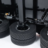Metal 4-axle Trailers Electric Tailboard Support Leg for 1/14 RC Tractor Truck